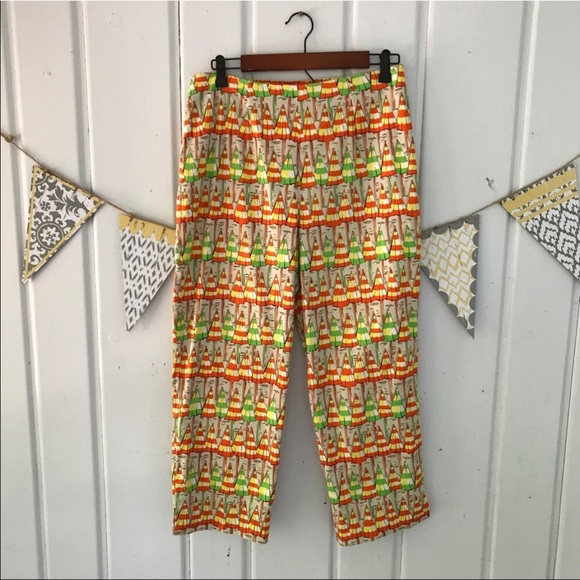 Eric Casual Beach Umbrella Print Capris Pants - Picture 1 of 5